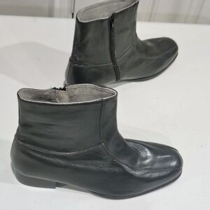 IRVINE PARK Men's Gray Leather Ankle Boots Size 12W